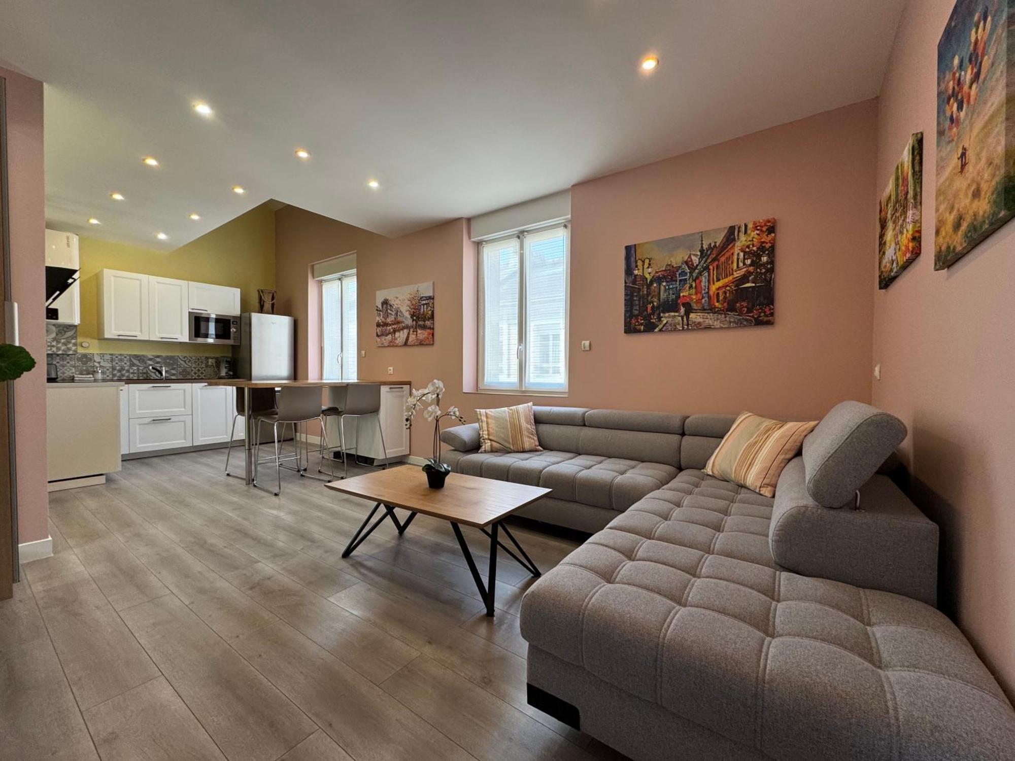 Apartament 70M2 Climatise - Parking Prive - Lycee Roosevelt - Reims Arena Zewnętrze zdjęcie